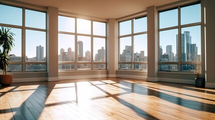 Fototapeta premium A photograph of a real estate building with glamorous interior