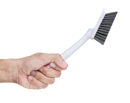 Hand hold floor scrubbing brush