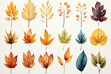 Obraz premium autumn leaves pattern