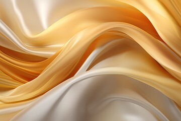 Fototapeta premium gold and silver silk background - generative ai
