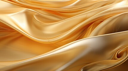 Fototapeta premium golden silk background- generative ai
