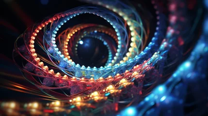 Fotobehang DNA complex spiral structure © Aliaksandr Siamko