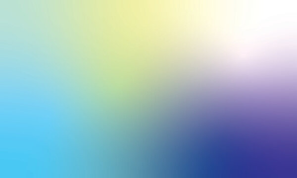 Abtract Background. Gradient light blue, green, yellow, purple color tone. Use for content like video, qoute, promotion, blogging, social media concept, presentation, website etc. Vector Illustration