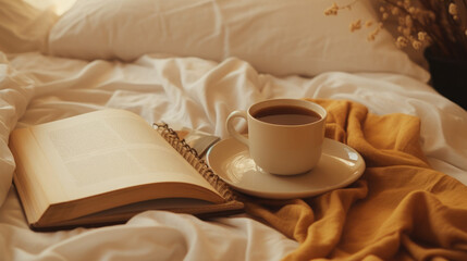 Autumn Bliss: Savoring a Relaxing Cup of Coffee Amidst Fall's Tranquility