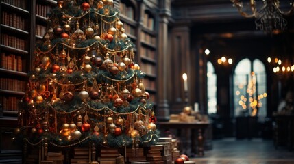 Fototapeta na wymiar Christmas Decorations with Tree