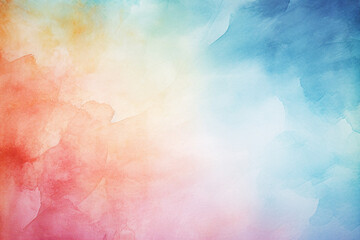 Abstract multicolored colorful painted Watercolor Background generative ai