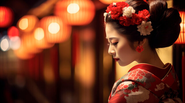 Kyoto's Maiko Magic: A Serendipitous Encounter with a Maiko in the Enchanting District of Gion, Kyoto.

