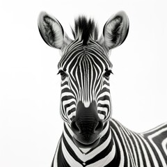 Fototapeta na wymiar zebra isolated on a white background