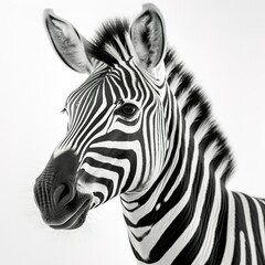 Fototapeta na wymiar zebra isolated on a white background