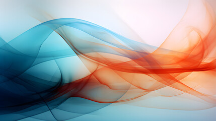 Colourful curving painting abstract background