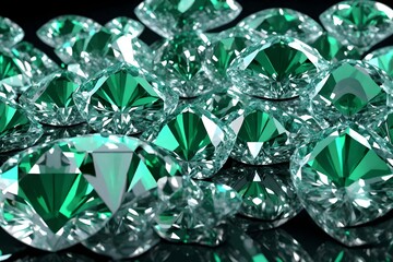 diamond on green4k HD quality photo. 