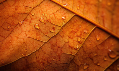 Close-up autumn dry leaf textured wallpaper.