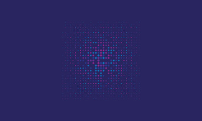 Abstract technology futuristic style big data blue geometric circle pattern on white background and texture.
