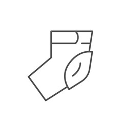 Elbow pad line outline icon © motorama