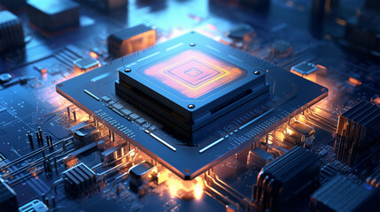 Fototapeta na wymiar Central Computer Processors CPU concept