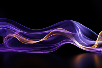 Abstract background with pink and yellow wave design - colorful shiny wave with lines. High quality photo