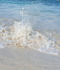 beach with sky and sea, sand dunes and beach, beach in the morning, beach with island, view of the sea from the beach, sand beach and sea, sand beach with waves, waves on the beach, sand and sea