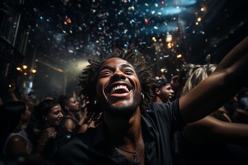 young man enjoying herself at a nightclub in South Africa