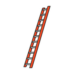 Ladder vector icon.Color vector icon isolated on white background ladder.
