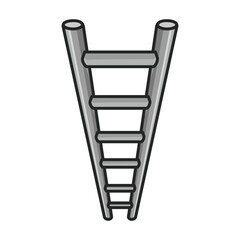 Ladder vector icon.Color vector icon isolated on white background ladder.
