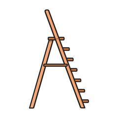 Ladder vector icon.Color vector icon isolated on white background ladder.