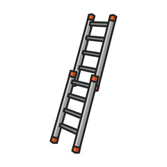 Ladder vector icon.Color vector icon isolated on white background ladder.