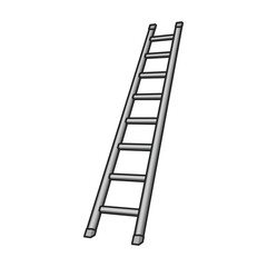 Ladder vector icon.Color vector icon isolated on white background ladder.