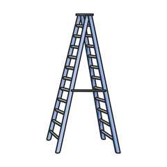 Ladder vector icon.Color vector icon isolated on white background ladder.