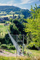 Passerelle de Troistorrents Chenarlier en Suisse