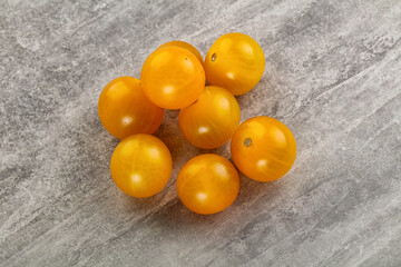 Ripe tasty yellow cherry tomato