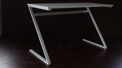 Grey wooden table 