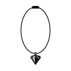 Necklace icon vector on trendy design