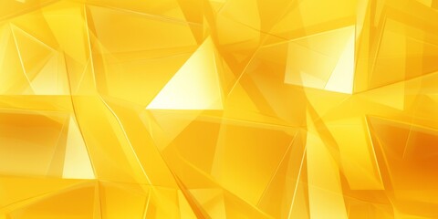 Glass-Like Fractal on Abstract Yellow Background, a Contemporary Digital Art Creation