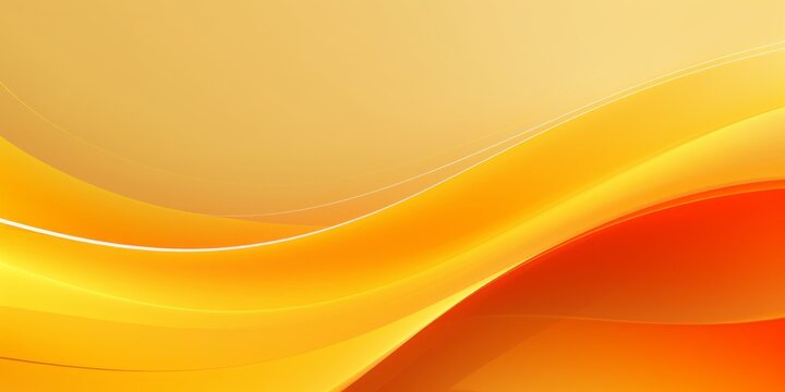 ellow and Orange Wave Logo Design on Vibrant Yellow Background for Striking Branding