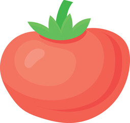 Tomato icon. Ripe fresh vegetable. Tasty cooking ingredient