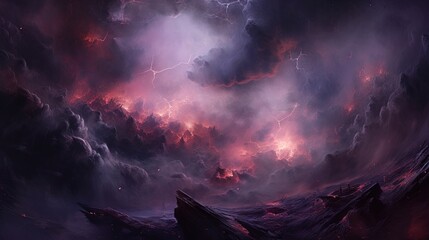 Fototapeta premium Illustration of a soft colored nebula