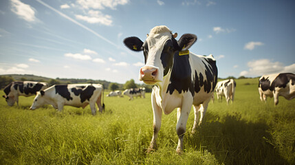 cows in a field, animal, farm, cattle, grass, agriculture, field, white, calf, meadow, livestock, mammal, pasture, rural, green, black, nature, bull, beef, milk, dairy, bovine, face, animals, farmi