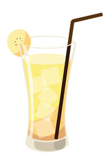 fruit drink and straw icon