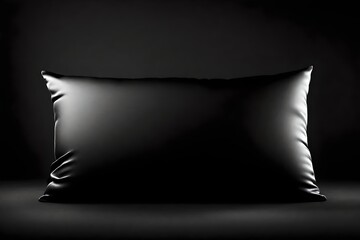 pillow on black background