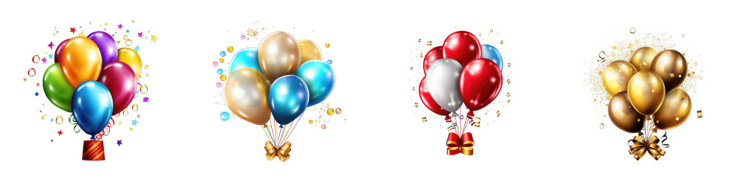 New Year's Party clipart collection, vector, icons isolated on transparent background
