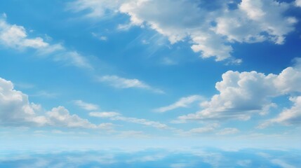 Fototapeta premium Clear Blue Sky Background Blue Sky Background Blue Sky Landscape Azure Sky Wallpaper Blue Sky Horizon AI Generative