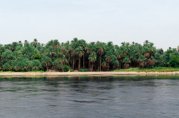 View from the Nile river in Egypt