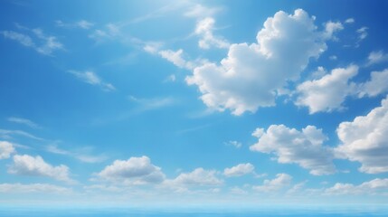 Fototapeta premium Clear Blue Sky Background Blue Sky Background Blue Sky Landscape Azure Sky Wallpaper Blue Sky Horizon AI Generative