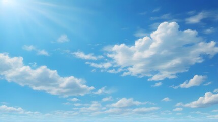 Fototapeta premium Clear Blue Sky Background Blue Sky Background Blue Sky Landscape Azure Sky Wallpaper Blue Sky Horizon AI Generative