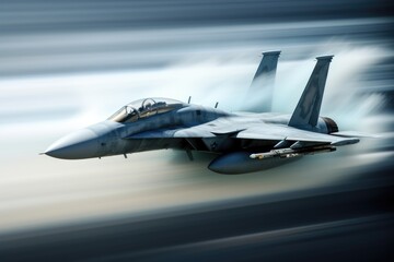 Sonic Boom: Jet Fighter Breaking the Sound Barrier