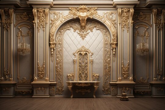 classic and vintage luxury wall backdrop