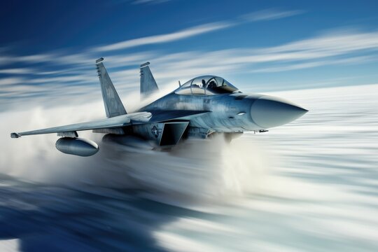 Sonic Boom: Jet Fighter Breaking the Sound Barrier