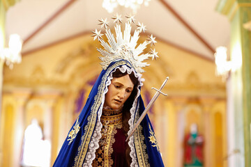 Our Lady of Sorrows statue of the image