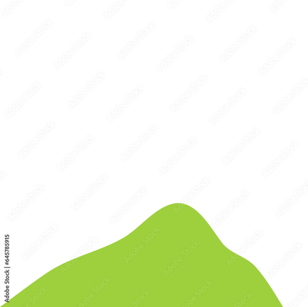 Poster Hill Footer Vector Illustration