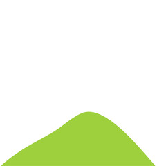 Hill Footer Vector Illustration